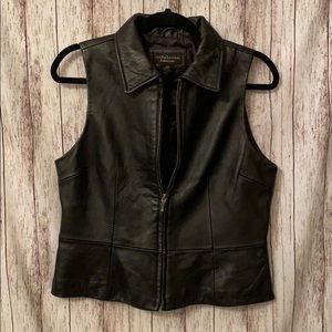 Croft & Barrow Leather vest